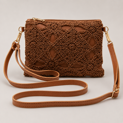 Woven Crossbody Clutch Bag detail