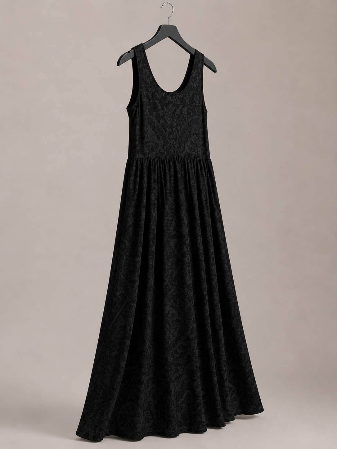 Mitternachtsblüten-Maxikleid