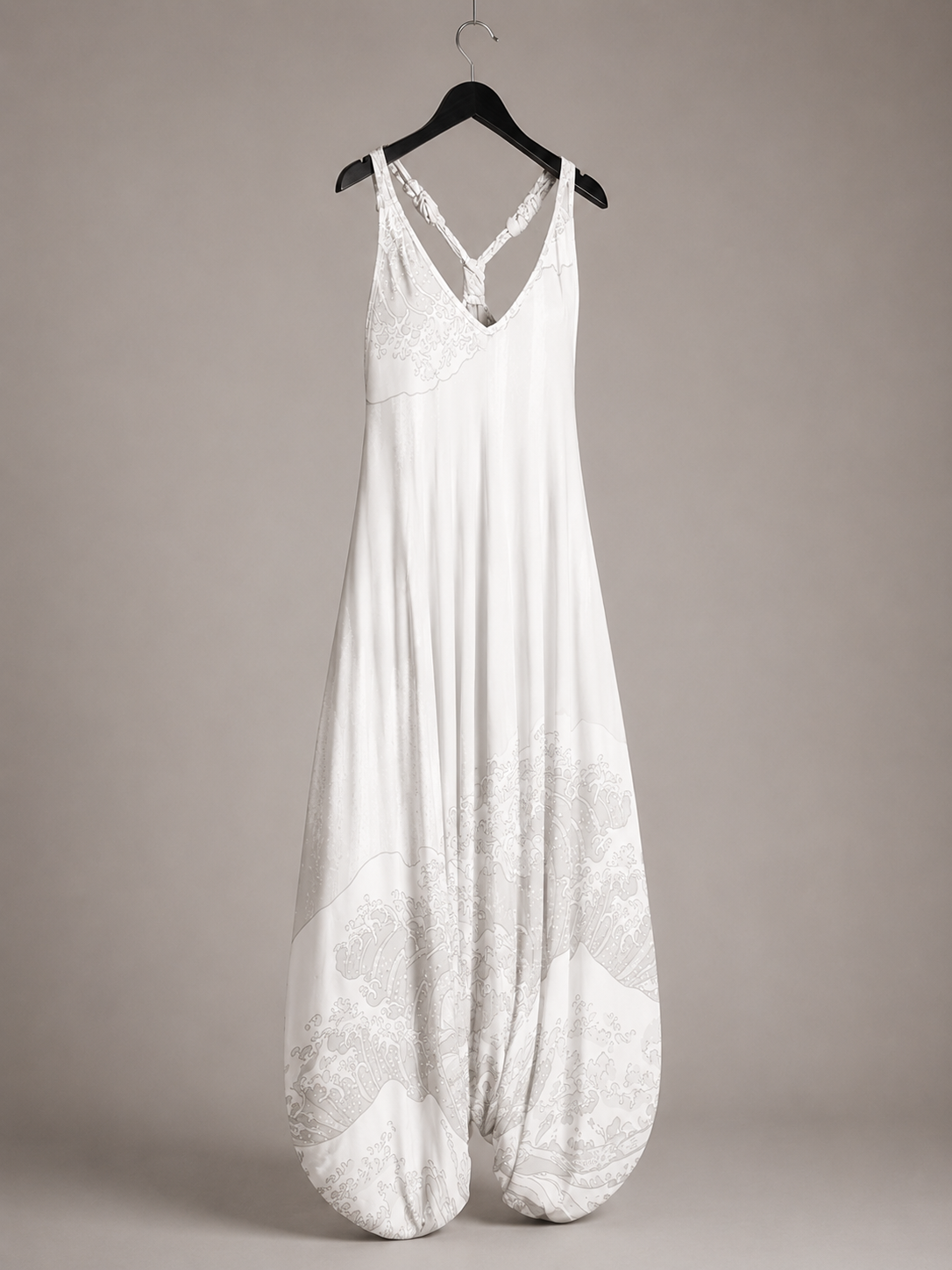 Ozeanwellen Haremshosen-Jumpsuit