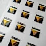 Объемные наклейки с логотипом